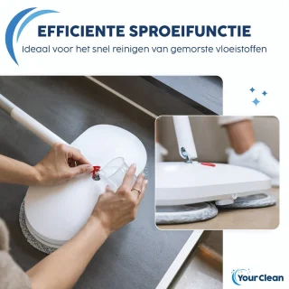 YourClean 4-in-1 Elektrische Dweil en Zelfreinigingssysteem