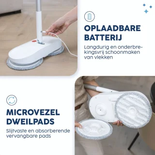 YourClean 4-in-1 Elektrische Dweil en Zelfreinigingssysteem