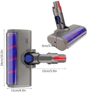 Zachte Nylon Rolreinigingskop 1 Stuk
