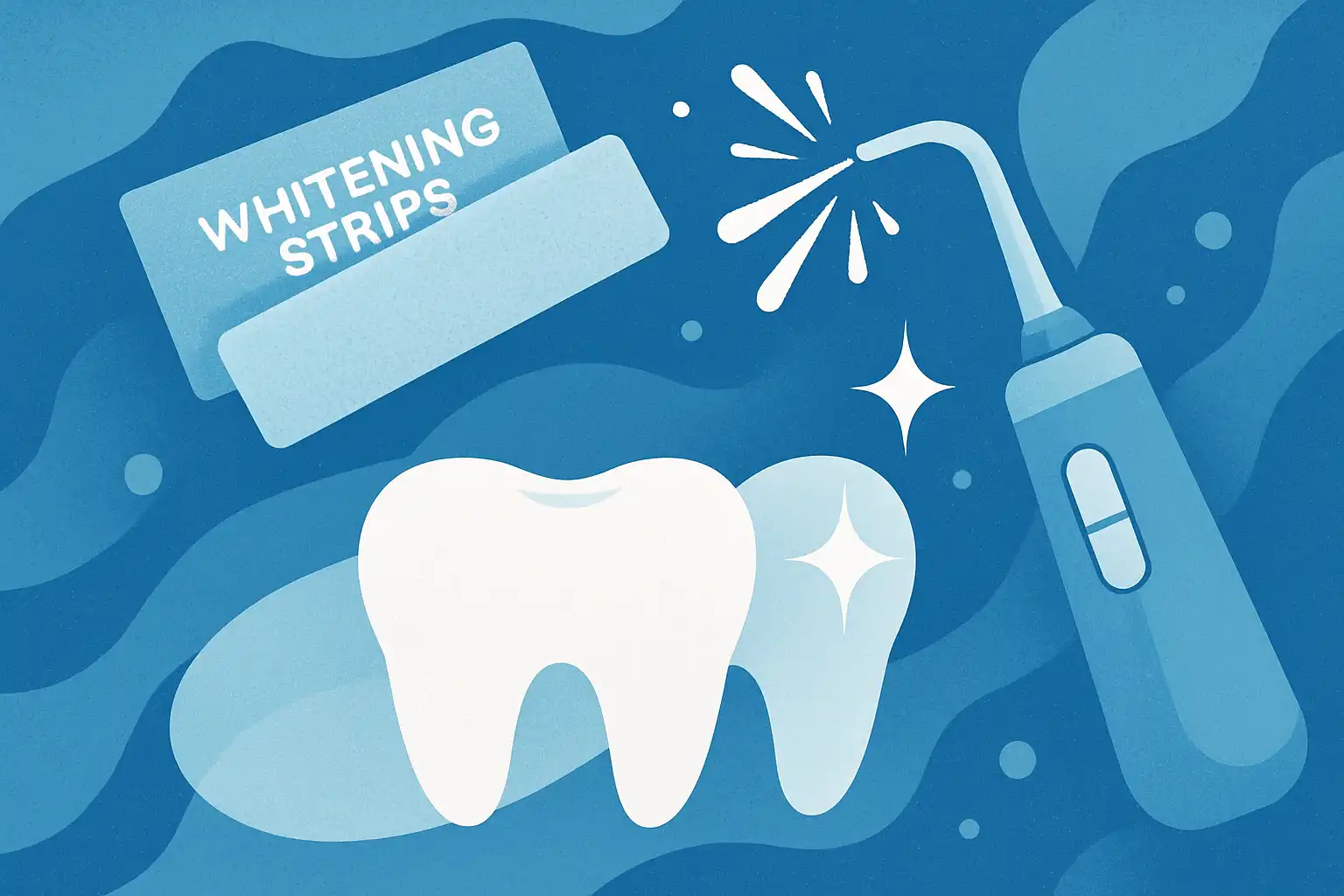 Bleekboost: hoe waterflossen de werking van whitening-strips verdubbelt