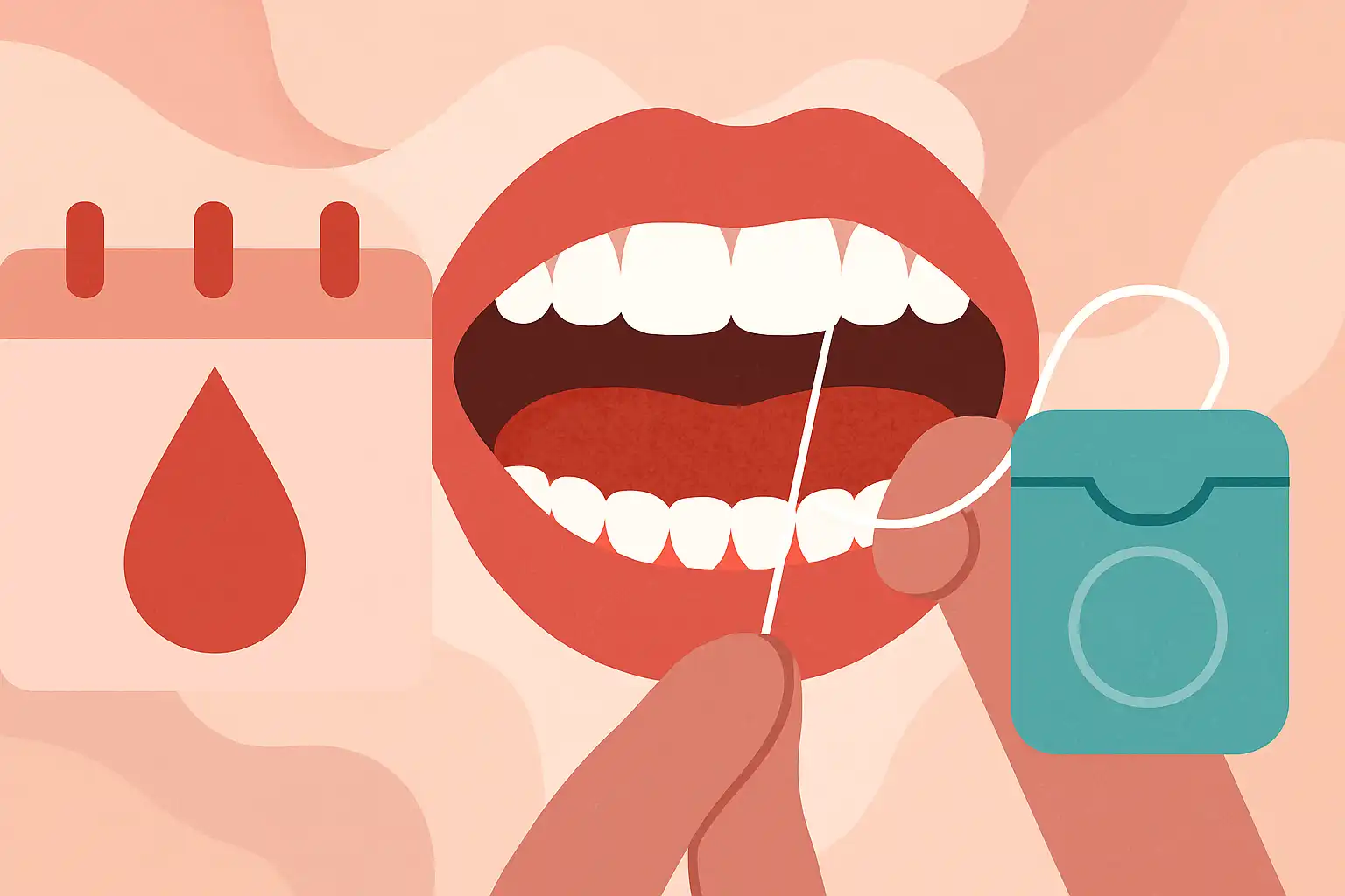 Flossen tijdens je menstruatie: waarom je tandvlees extra zorg nodig heeft (en wat je direct kunt doen)