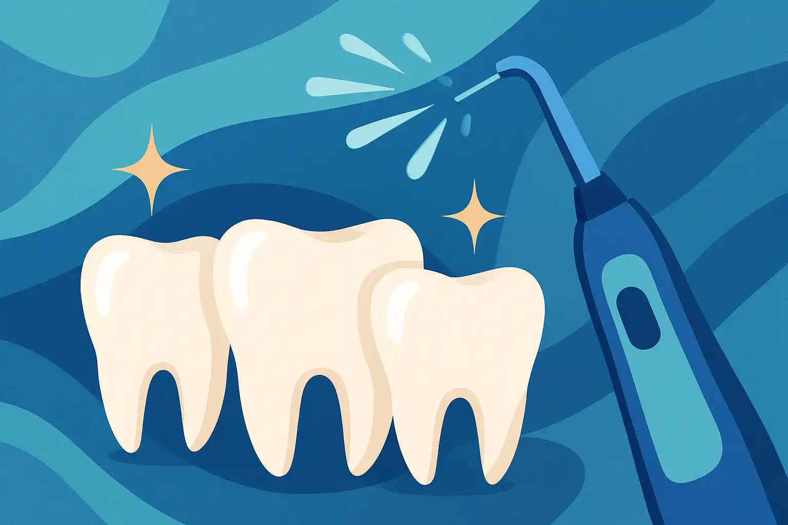 Laat je veneers stralen: zo beschermt een waterflosser je cosmetische tanden