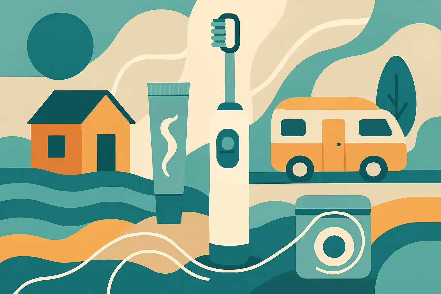 Tiny house of campervan: zo houd je je flosroutine compact en effectief