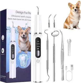 Vitdipy - Waterflosser Draadloos - Monddouche - Oplaadbaar - Waterflosser draadloos - Tandsteen & Tandplak Verwijderaar - Hondentandenborstel - Wit