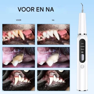 Vitdipy - Waterflosser Draadloos - Monddouche - Oplaadbaar - Waterflosser draadloos - Tandsteen & Tandplak Verwijderaar - Hondentandenborstel - Wit
