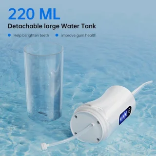 Draadloze Waterflosser | Monddouche | Inclusief 4 Opzetstukjes | Flosapparaat - Waterdicht - 1200 mAh Batterij - Water Flosser - 3 Modus - Oplaadbaar via USB - kleur: Groen