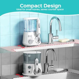 Professionele waterflosser: Met 2 modi en 12 drukinstellingen voor optimale mondverzorging
