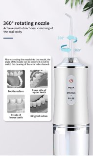 Draagbare Waterfloss – Elektrische Mond- en Tandenreiniger voor Thuisgebruik 1 Stuk Groen review