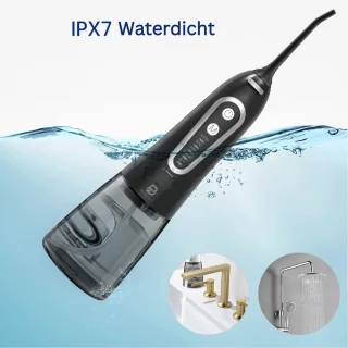 Professionele waterflessen met 5 modes, 5 sproeiers - waterdichte monddouche - watertank van 300ML