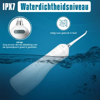 Aurales Waterflosser - Monddouche 4 Standen - 300ML - Tandsteenverwijderaar - Tongschraper