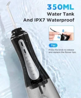 Tandarts Monddouche Water Mond Flossen 5 Modus Draagbare Tandheelkundige Waterstraal 350Ml Water Tank Tanden Schoonmaken Usb Lading Waterdicht