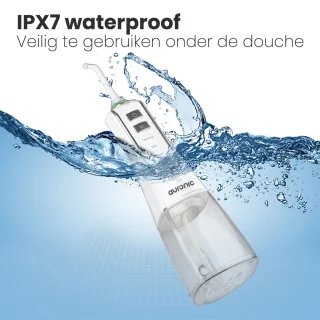 Auronic Waterflosser Monddouche Draadloos Wit