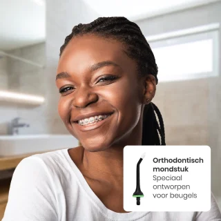 Auronic Waterflosser Monddouche Elektrisch Draadloos Zwart