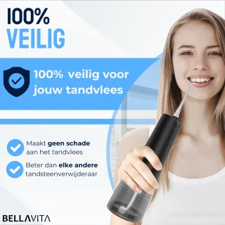 BELLAVITA Waterflosser draadloos zwart