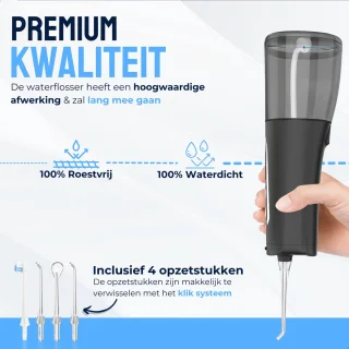 BELLAVITA Waterflosser draadloos zwart