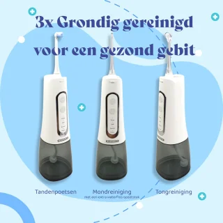 BluMerce Waterflosser met 4 Opzetstukken