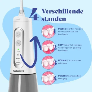 BluMerce Waterflosser met 4 Opzetstukken