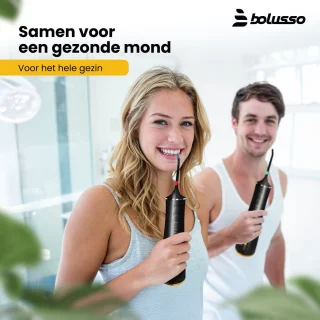 Bolusso Waterflosser 7-opzetstukken reistas e-book nieuw model
