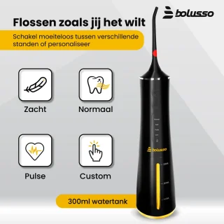 Bolusso Waterflosser 7-opzetstukken reistas e-book nieuw model
