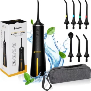 Bolusso Waterflosser 7-opzetstukken reistas e-book nieuw model