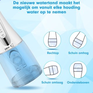 DEN-T PRO V500 Waterflosser 300ML Wit