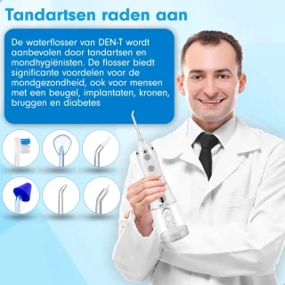 DEN-T PRO V500 Waterflosser 300ML Wit