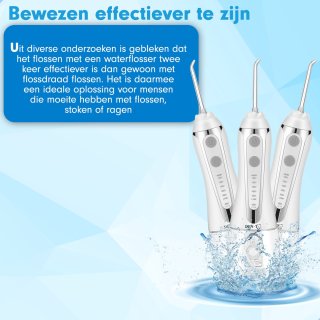 DEN-T PRO V500 Waterflosser 300ML Wit