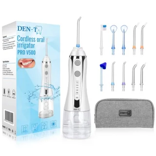 DEN-T PRO V500 Waterflosser 300ML Wit