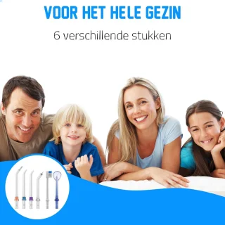 DEN-T Waterflosser V500 & HF-6 Opzetstukken 6-delig