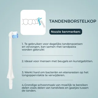 Dentect Waterflosser Opzetstukjes Set