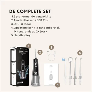 Digi Comforts X888 Pro Waterflosser Zwart