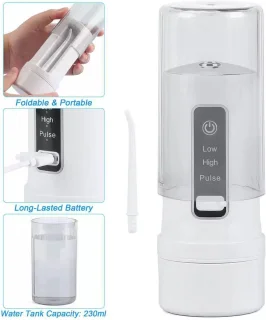 Draadloze Waterflosser Tandirrigator 200ML - 5 Opzetstukken