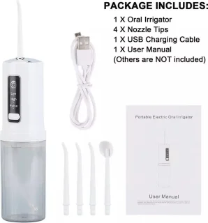 Draadloze Waterflosser Tandirrigator 200ML - 5 Opzetstukken
