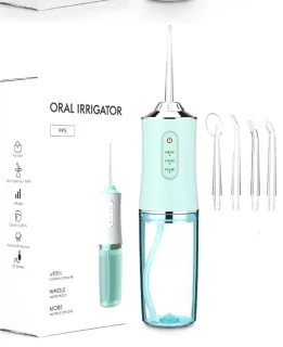 Draagbare Waterflosser Oplaadbaar 220Ml Groen