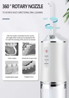 Draagbare Waterflosser Oplaadbaar 220Ml Groen