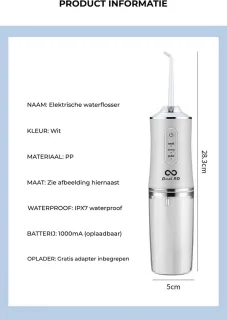 Dual R&D Waterflosser Elektrisch Flosapparaat Draadloos