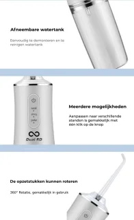 Dual R&D Waterflosser Elektrisch Flosapparaat Draadloos