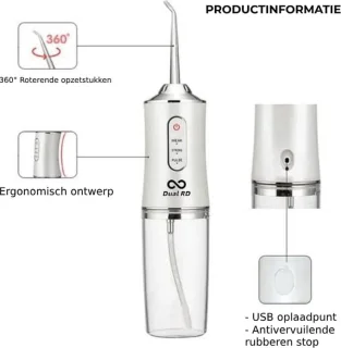 Dual R&D Waterflosser Elektrisch Flosapparaat Draadloos