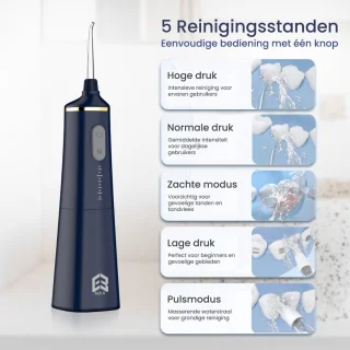 E3max H300 Waterflosser Draadloos 6 Opzetstukken