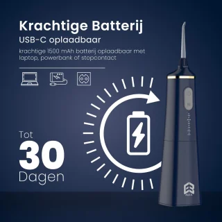 E3max H300 Waterflosser Draadloos 6 Opzetstukken