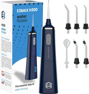 E3max H300 Waterflosser Draadloos 6 Opzetstukken