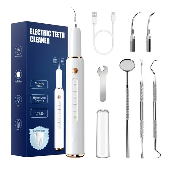 Elektrische Mondreiniger Multifunctioneel USB Oplaadbaar met Opzetstukken review