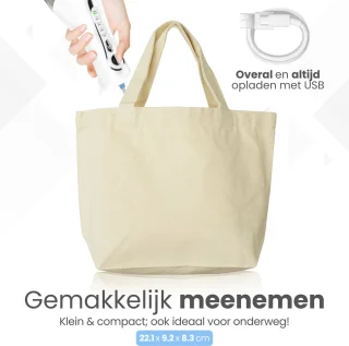 ELILULU Elektrische Waterflosser 320ML met 7 Opzetstukken en 50 Tandenstokers