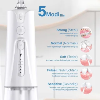 Equivera Waterflosser Draadloos Elektrisch Flosapparaat