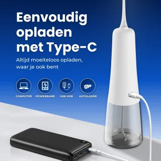 Flexivo Waterflosser Monddouche Draadloos Wit