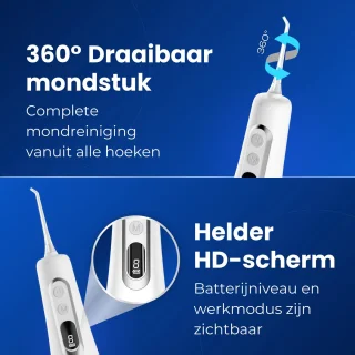 Flexivo Waterflosser Monddouche Draadloos Wit