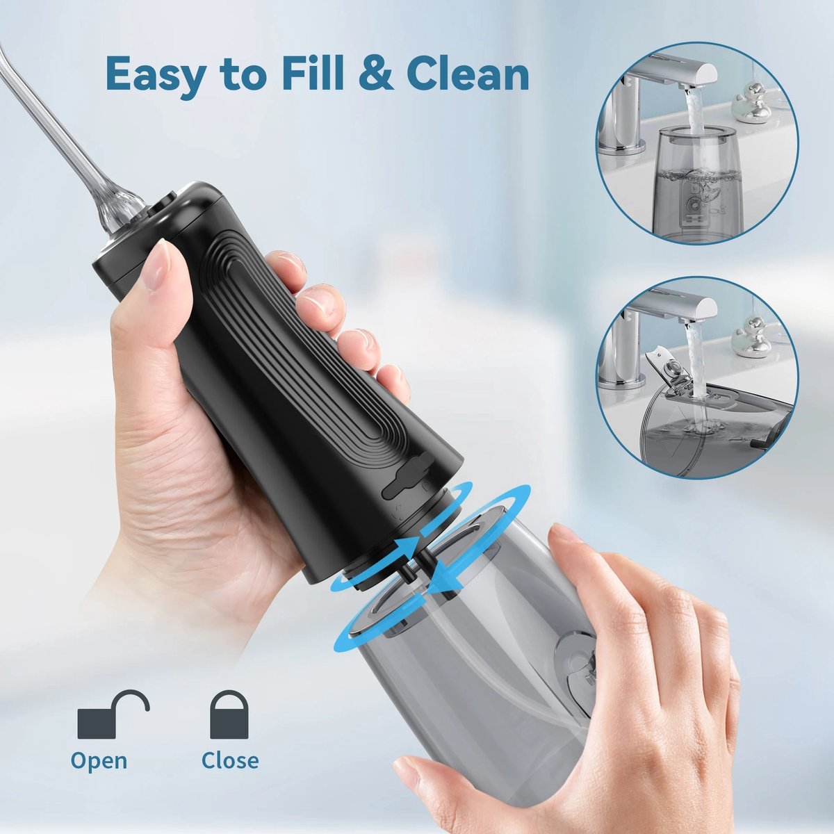 Wat vinden we goed aan de Flosapparaten Waterflosser Draadloos Zwart