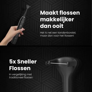 FLOSSURE Elektrische Flosser Zwart