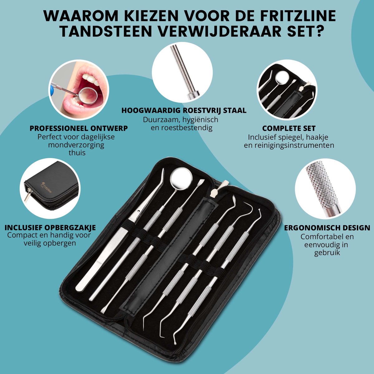 Wat vinden we goed aan de Fritzline Tandsteen Verwijderaar Set