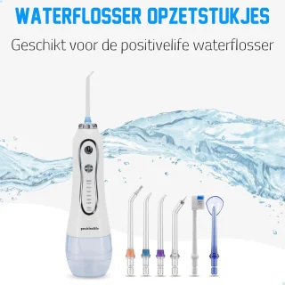 H2OFloss Waterflosser Vervangingsset Opzetstukjes HF-2 HF-6 HF-9 ISM-4201